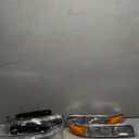 A&P 4PCS Headlight Assembly Chrome Housing Clear Lens For Chevy 00-06 Tahoe Suburban 1500 2500/99-02 Silverado 1500 2500/01-02 Silverado 1500HD 2500HD 3500