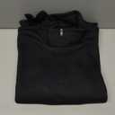 Amazon Essentials Men's Long-Sleeve Quarter-Zip Pullover Fleece Sweatshirt (Black), S