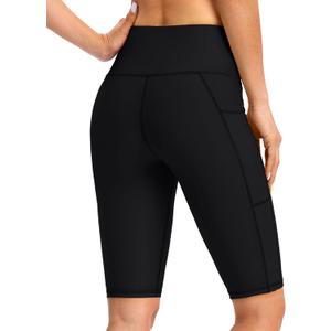 Blouty Women's 5''/7''/9'' Swim Shorts UPF 50+ High Waisted Board Shorts with Pockets Liner Quick Dry Swimsuit Bottoms (3X-Large, Black)