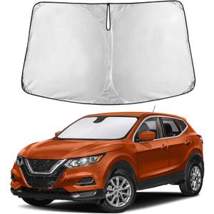 EcoNour Windshield Sunshade Compatible for Nissan Rogue Sport 2017-2022 2023 2024, Sun Visor for Front Windshield & Window Sun Shade Cover, UV Heat Blocker & Protector, Car Accessories