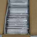 Floroom 6 Pack 5x7 Inch Clear Acrylic Sign Holders, Double-Sided Black Display Stand Picture Frames for Table Numbers, Menus, Flyers, Weddings, and Offices