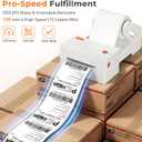 Bluetooth Thermal Shipping Label Printer 4x6 203 DPI Inkless for Small Business Compatible with iPhone, Android, Windows, Mac, Chromebook via USB Save Every First Label