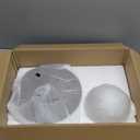 Globe Milk Glass Wall Sconce - Small 7 Inch Modern Round Lighting Fixtures, Mid Century Art Deco Indoor Ball Light, For Bedroom Bathroom Vanity Mirror Living Room Hallway Kitchen Bedside Mount Lamp (1 Pack)