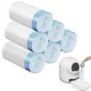 120 Count Extra Large Cat Litter Box Liners, Cat Litter Waste Receptacles Bags for Cleanpethome Self Cleaning Litter Box