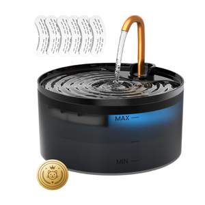 Cat Water Fountain, 71oz/2.1L Cat Fountain, Automatic Pet Water Fountain with Ultra-Quiet Pump, Dog Drinking Fountains with 6 Filter & 5 Sponge,Water Dispenser Indoor-Suitable Multiple Pets