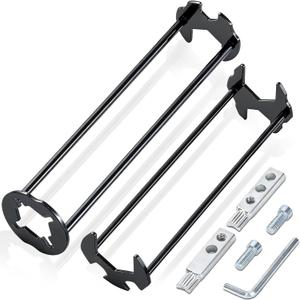 Basin Wrench and Broken Pipe Extractor Tool Set, 7 Sizes Faucet Tool Four-jaw Hex Spanner Universal Plumbers Tool for Tight Spaces, Extractor Tool for 1/2" to 1" Damaged Faucet Bolts & Pipe Threads