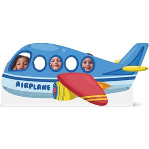 Chumia Airplane Cardboard Cutout Stand up Airplane Party Decorations Aircraft Life Size Photo Booth Props Large Background for Helicopter Themed Birthday Party Supplies