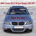 Front Bumper Lip Splitter Spoiler Fit for BMW 3 Series 328i/ 335i/ 335d E90 LCI M Sport Bumper 2009 2010 2011 Sedan Gloss Black Accessories Air Chin Body Kit