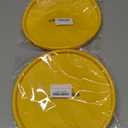 Pack of 2 Cemil Basics Dog Frisbee – Soft Rubber Flying Disc Toy for Small Dogs, 9” Yellow – Safe, Lightweight & Fun