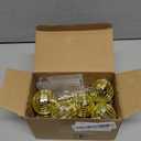 BBTO LED Disco Ball String Light Battery Powered Mirror Balls Ornaments for Outside Backyard Porch 70s 80s Disco Party Supplies(1.57 Inch,Gold)