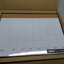 Dry Erase Calendar Cork Board Combo, 18 x 24 Inches Monthly Calendar Whiteboard for Wall, Magnetic White Board with Aluminium Alloy Frame, Hanging Dry Erase Board for Planner Office Kitchen Home Memo