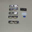 Gaoye Professional Reading Glasses for All Day - Computer Readers with Blue Light Protection - Value Pack (B1-5 Pack Light Black)