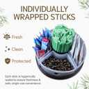 1000 Pack 5.5 Inch Natural Wood Coffee Stir Sticks Individually Wrapped - Wooden Disposable Coffee Stirrers also for Tea, Cocktails & Beverages - Eco-Friendly Stirring Sticks