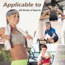 3 x DiyJibb Headbands for Women, Stretchy Non Slip Soft Cotton Cloth Hair Bands for Sports, Workout, Yoga and Running, 7pcs (Leopard Print