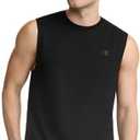 Champion Men's Classic Jersey Muscle Tee, Script Logo M