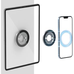 Adhesive Magnetic Tablet Wall Mount Holder - [2-Pack] Sticky Wall Magnetic Tablet Mount for Shower, Bathroom, Kitchen for iPad Pro 13, Air, Mini, Galaxy Tab, Z Fold, Fire HD, iPhone, Surface, Switch