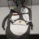 HKAI Baby Bouncer, Portable Baby Bouncer Seat for Babies 0-18 Months, 100% Cotton Fabrics, 3 Modes of use with Rocker and Stationary Options, Infant Rocker Chair with Hanging Toys-Dark Grey