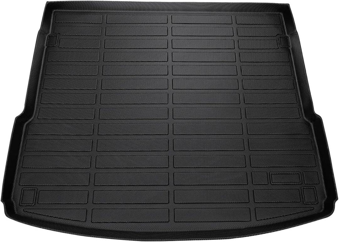 Cartist Cargo Liner Compatible with 2018-2023 2024 2025 Audi Q5 / SQ5 (No Hybrid Models) All Weather Trunk Mat High Side Waterproof Black TPE