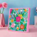 ZUYUSUT Blossomy Flower Diamond Art Painting Kits for Kids with Wooden Frame Girls Art Crafts Rhinestone Gem by Number Kits for Home Wall Decoration