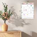 4 x Gannyfer 2026 Calendar, 14" x 11" Floral 2026 Wall Calendar, 18 Months from Oct. 2025 to Mar. 2027, Magnetic Fridge Calendar, Perfect for Home, School, Office (3 Stickers Included) (colorful)