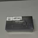 MANSPOT Manscape Groin & Body Hair Trimmer for Men, Electric Ball Pubic Trimmer Shaver,Manscape Kit with 4 Guard,Replaceable Ceramic Blade Heads,Waterproof Wet/Dry Shaver,90 Minutes Shaving (Black)