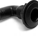 1 inch (25mm) Dia Thru-Hulls Fittings for Boats Hose, 90 Degree Bilge Pump Through Hulls, Water Scupper Drain in Marine Plastic (1PC, Black)
