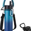 KXIAOCHEN Insulated Water Bottle, Stainless Steel Water Bottle, 2 Lids (Straw and Handle Lid),Wide Mouth Metal Water Bottles Keep Hot and Cold, Double Walled, Thermo Mug, Metal Canteen