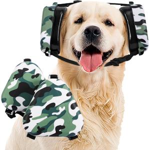 Dog Ear Muffs Noise Protection, Noise Cancelling Headphones for Dogs, Ear Covers for Hearing Protection and Anxiety - Camouflage