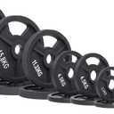BalanceFrom Cast Iron Olympic 2-Inch Plate Weight Plate for Strength Training and Weightlifting, Multiple Options, Multiple Packages (Color #5)