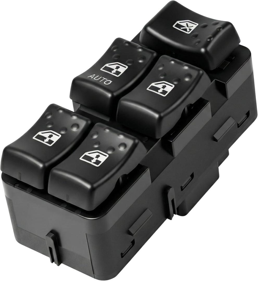 Front Left Driver Side Power Window Master Switch Window Control Switch for Saturn Ion 2003-2007 | 4+8 Pins | Replaces # 22664398