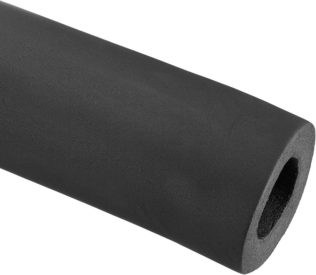 PATIKIL 74.8" L x 3" ID x 0.8" T Pipe Insulation Foam Tube, Water Pipe Insulation Tubing Heat Preservation for Plumbing Water AC Pipe Sprinkler Spigot, Black