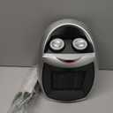 Portable Ceramic Space Heater w/Thermostat, 1500W Indoor Electric Space Heater Fan with Overheat and Tip-Over Protection, Heat Up 200 Square Feet for Office Room Dorm Use, Silver