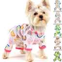 Yikeyo Dog Pajamas Spring Summer Pet Clothes for Small Dogs Girl Boy Soft Stretchy Puppy Clothes Cat Pjs Pet Jammies Outfit (S)
