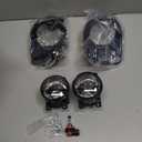 Nilight Fog Lights Assembly Compatible with 2013 2014 2015 Ford Explorer w/H11 12V 55W Bulbs Clear Lens Driver and Passenger Side