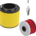 Air Filter 17254-HN5-670 &Oil Filter & Spark Plug Compatible with Honda Rancher TRX350FE TRX350FM TRX350TE TRX350TM 2000 2001 2002 2003 2004 2005 2006 10-99200