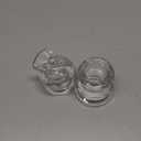 IYOUYA Clear Glass Candlestick Holders 24PCS, 2.1" H Taper Candle Holders Bulk for Pillar Candles, Taper Candles, Glass Candle Holders for Wedding, Party&Festival