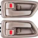 FAERSI 2Pcs Interior Door Handles, Front Rear Driver & Passenger Side Replacements for 1997 1998 1999 2000 2001 Toyota Camry, Replaces# 69206-AA010-E0, 69205-AA010-E0, Beige/Tan