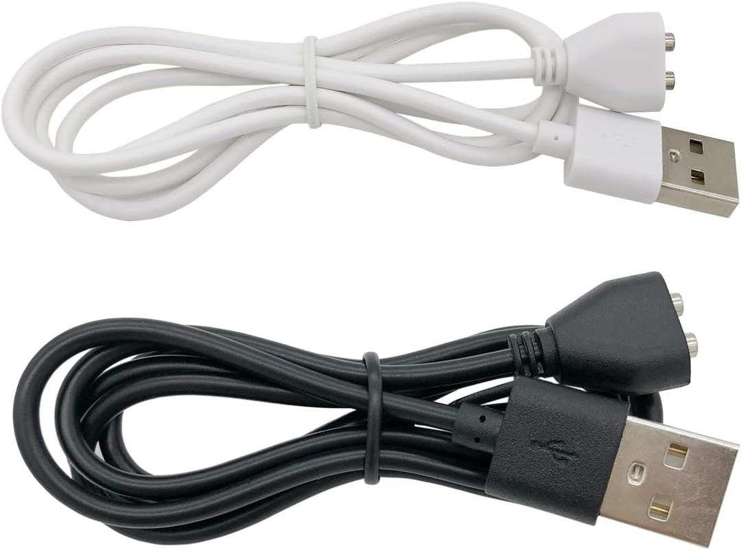 PDEEY 6mm Magnetic Charger Replacement for Lovense Max 2 Womanizer Personal Massager, USB Charging Cable 2-Pack