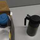 TrendPlain - 16oz Olive Oil Dispenser for Kitchen - 2 in 1 Olive Oil Dispenser and Oil Sprayer - Olive Oil Dispenser Bottle w/ Stickers - Olive Oil Sprayer for Cooking 2Pcs Black&Navy (Light Blockage)