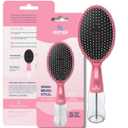 Mister Brush 2-in-1 Hairbrush Mister Innovative Hair Mist & Brushing Tool for Wet & Dry Hair Styling No-Tangle Bristles, Convenient Water Reservoir, Easy-to-Use (Pink)