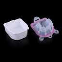 1 Piece Nail Soaking Bowl Nail Remover Soaking Bowl Soaking Soak Bowl Nail Art Polish Remove Wash Soaker Tray Manicure Spa Tool Manicure Treatment Remover, Pink