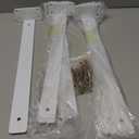 Floating Shelf Brackets 6 inch 6 Pack L Brackets for Shelves White Metal Heavy Duty Shelf Bracket for DIY Decorative with Mounting Hardware