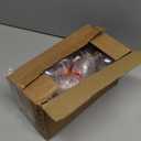 24 Pieces Christmas Booze Balls with Red Ribbon Christmas Fillable Booze Tree Ornaments Clear Plastic Round Ornaments Pendant Ball with Stickers for Holiday Wedding Party Decor (Gold)