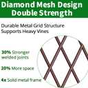 AMAGABELI GARDEN & HOME 2 Pack 60 x 18 Garden Trellis for Climbing Plants Outdoor Garden Fencing Decorative Plant Trellis Vegetables and Rose Trellis for Ivy Cucumbers Brown
