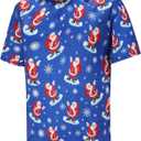 Golf Shirts for Men Dry Fit Short Sleeve Mens Golf Shirt Performance Moisture Wicking Polo Shirts Funny Golf Polo Shirts (Blue, S)