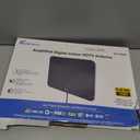 TV Antenna Indoor, Digital Amplified Indoor HDTV Antenna, 1080p VHF UHF Television Local Channels Detachable Signal Amplifier and 16.5ft Long Coax Cable