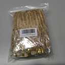 60 Pcs Khaki Christmas Velvet Bows for Christmas Tree, 5x7 Inch Pre-Tied Vintage Ribbon Bows Ornaments for Gift Wrapping Wreaths Garland Xmas Holiday Dcor (3/8")