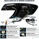 OEM-Style Full LED Tail Lights Compatible with 2012-2014 Toyota Camry XV50 L/LE/XLE & Hybrid LE/XLE, Rear Lamp Assembly with Start-Up Animation, Sequential Turn Signals, Enhanced Visibility