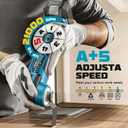 Cordless Oscillating Tool Compatible with Makita 18V Battery(Not Include Battery), 21,000 OPM Brushless 18V Oscillating Multi-tool with 6 Speed, LED Light, DIYtoolifz 4.5 Oscillating Tool for Cutting