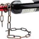 TBWHL Novelty Magic Wine Bottle Holder Floating Steel Link Chain Wine Bottle Rack/Holder - Holds Bottles in The Air, Unique Levitating Wine Bottle Stand for Home Bar, Kitchen, or Party DecoBrown